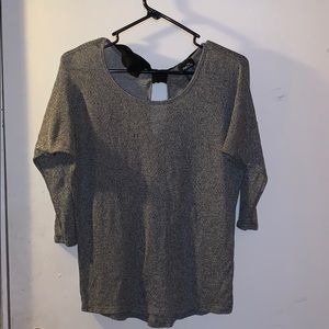 Gray Rue 21 Bow-tie Long Sleeve